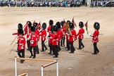 The Colonel's Review 2013: The Keepers of the Ground are marching back onto Horse Guards Parade, to mark the position of their regiments that will arrive shortly..
Horse Guards Parade, Westminster,
London SW1,

United Kingdom,
on 08 June 2013 at 10:17, image #64
