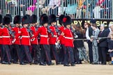 The Colonel's Review 2013: Colour Sergeant T I Pal leading No. 6 Guard, No. 7 Company, Coldstream Guards, along the line of spectators..
Horse Guards Parade, Westminster,
London SW1,

United Kingdom,
on 08 June 2013 at 10:25, image #88