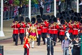 The Colonel's Review 2013: Drum Major D P Thomas, Grenadier Guards, leading the Band of the Grenadier Guards onto Horse Guards Parade..
Horse Guards Parade, Westminster,
London SW1,

United Kingdom,
on 08 June 2013 at 10:26, image #96