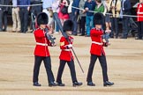 The Colonel's Review 2013: Colour Sergeant R J Heath, carrying the Colour and two sentries marching to their position on Horse Guards Parade..
Horse Guards Parade, Westminster,
London SW1,

United Kingdom,
on 08 June 2013 at 10:31, image #128