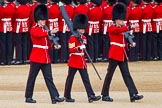 The Colonel's Review 2013: Colour Sergeant R J Heath, carrying the Colour and two sentries marching to their position on Horse Guards Parade..
Horse Guards Parade, Westminster,
London SW1,

United Kingdom,
on 08 June 2013 at 10:31, image #130