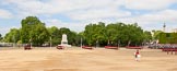 The Colonel's Review 2013: The Adjutant of the Parade, Captain C J P Davies, Welsh Guards, at the centre of Horse Guards Parade, with all six guards in place..
Horse Guards Parade, Westminster,
London SW1,

United Kingdom,
on 08 June 2013 at 10:35, image #164