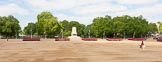 The Colonel's Review 2013: A wide angle overview of Horse Guards Parade - from left to right, No. 1 to No. 4 Guard. Behind No. 1 Guard St. James's Park Lake, behind No. 3 Guard the Guards Memorial..
Horse Guards Parade, Westminster,
London SW1,

United Kingdom,
on 08 June 2013 at 10:36, image #166