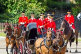 The Colonel's Review 2013: The three carriages with members of the Royal Family are turning from Horse Guards Road onto Horse Guards Parade on their way to Horse Guards Building..
Horse Guards Parade, Westminster,
London SW1,

United Kingdom,
on 08 June 2013 at 10:50, image #223