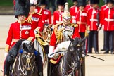 The Colonel's Review 2013: The Non-Royal Colonels, Colonel Coldstream Guards General Sir James Bucknall and Gold Stick in Waiting and Colonel Life Guards, Field Marshal the Lord Guthrie of Craigiebank..
Horse Guards Parade, Westminster,
London SW1,

United Kingdom,
on 08 June 2013 at 11:06, image #401