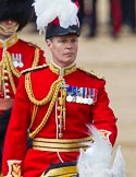 The Colonel's Review 2013: Major General Commanding the Household Division and General Officer Commanding London District, Major George Norton, on horseback after the Inspection of the Line..
Horse Guards Parade, Westminster,
London SW1,

United Kingdom,
on 08 June 2013 at 11:07, image #408