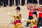 The Colonel's Review 2013: Drum Major D P Thomas, Grenadier Guards, and Senior Drum Major M J Betts, Grenadier Guards..
Horse Guards Parade, Westminster,
London SW1,

United Kingdom,
on 08 June 2013 at 11:12, image #462