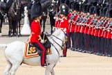 The Colonel's Review 2013: The Field Officer, in front of No. 2 Guard, 1st Battalion Welsh Guards, is about to inform HM The Queen that the troops are ready for the March Past..
Horse Guards Parade, Westminster,
London SW1,

United Kingdom,
on 08 June 2013 at 11:29, image #604