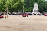 The Colonel's Review 2013: The March Past in Slow Time - Field Officer and Major of the Parade leading the six guards around Horse Guards Parade..
Horse Guards Parade, Westminster,
London SW1,

United Kingdom,
on 08 June 2013 at 11:30, image #609