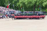 The Colonel's Review 2013: The Field Officer in Brigade Waiting, Lieutenant Colonel Dino Bossi, Welsh Guards, and the Major of the Parade, Major H G C Bettinson, Welsh Guards, leading the March Past..
Horse Guards Parade, Westminster,
London SW1,

United Kingdom,
on 08 June 2013 at 11:31, image #615
