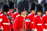 The Colonel's Review 2013: A close-up of the Field Officer in Brigade Waiting, Lieutenant Colonel Dino Bossi, Welsh Guards, with his word drawn, during the March Past..
Horse Guards Parade, Westminster,
London SW1,

United Kingdom,
on 08 June 2013 at 11:32, image #621