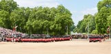 The Colonel's Review 2013: The Field Officer in Brigade Waiting, Lieutenant Colonel Dino Bossi, Welsh Guards, and the Major of the Parade, Major H G C Bettinson, Welsh Guards, leading the March Past..
Horse Guards Parade, Westminster,
London SW1,

United Kingdom,
on 08 June 2013 at 11:31, image #616