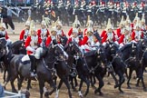 The Colonel's Review 2013: The First and Second Divisions of the Sovereign's Escort, The Life Guards, during the Ride Past..
Horse Guards Parade, Westminster,
London SW1,

United Kingdom,
on 08 June 2013 at 11:57, image #775