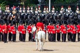 The Colonel's Review 2013: The Field Officer in Brigade Waiting, Lieutenant Colonel Dino Bossi, Welsh Guards, giving orders after the Ride Past..
Horse Guards Parade, Westminster,
London SW1,

United Kingdom,
on 08 June 2013 at 12:02, image #808