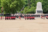 The Colonel's Review 2013: The six guards divisions have changed direction. Behind them, the Household Cavalry is leaving their position to march off..
Horse Guards Parade, Westminster,
London SW1,

United Kingdom,
on 08 June 2013 at 12:04, image #815