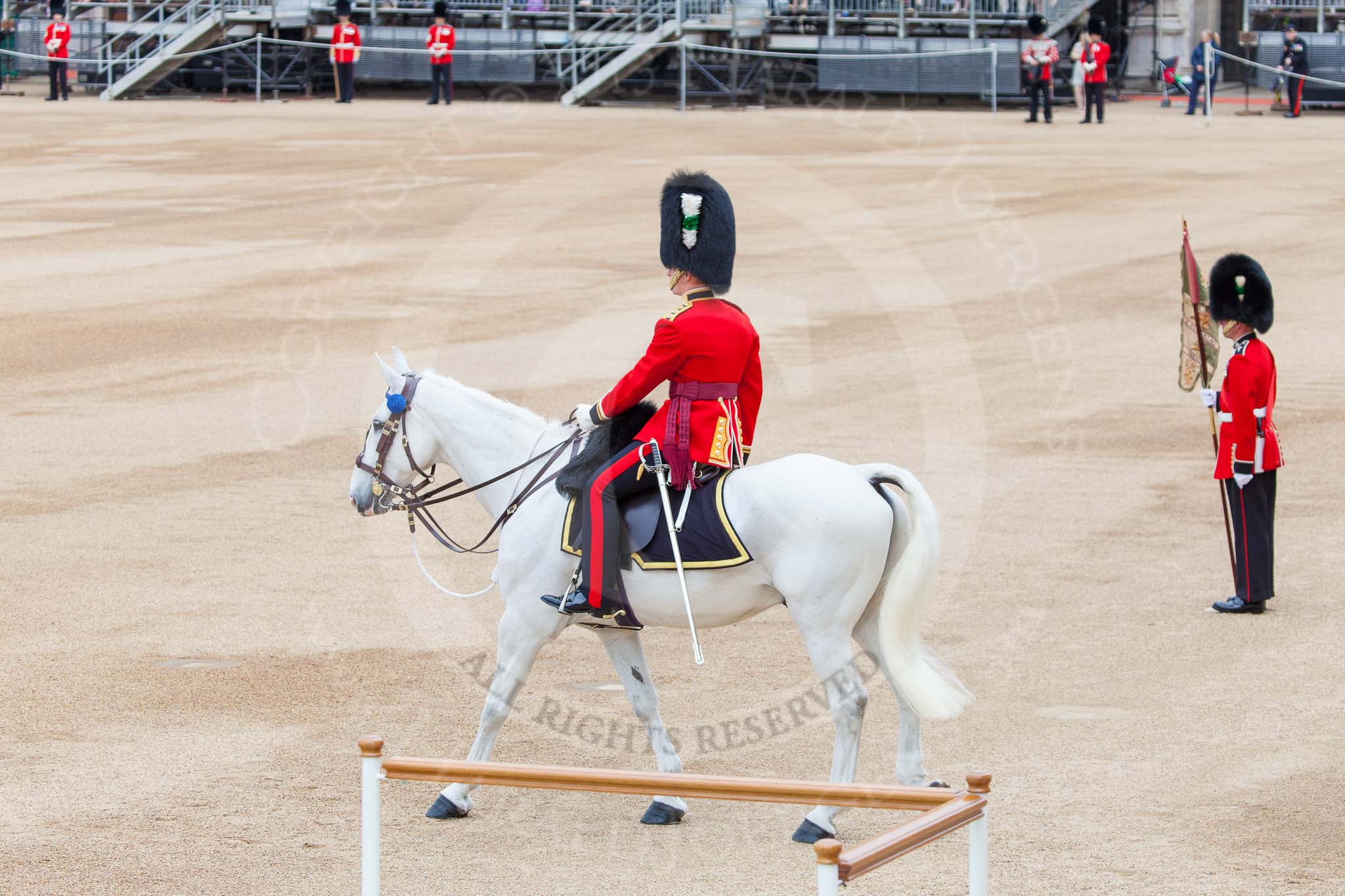 Major General's Review 2013: The Adjutant of the Parade, Captain C J P Davies, Welsh Guards..
Horse Guards Parade, Westminster,
London SW1,

United Kingdom,
on 01 June 2013 at 10:34, image #139