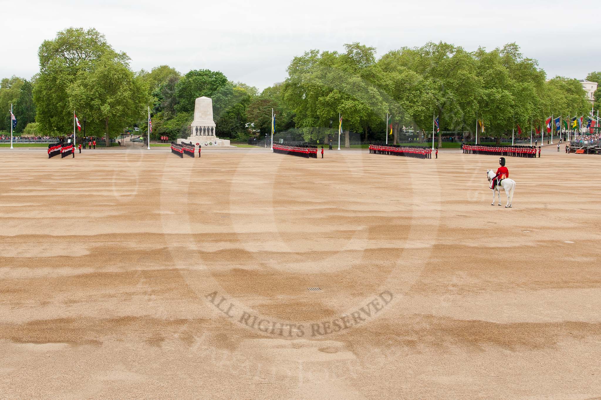 Major General's Review 2013: The Horse Guards Parade - from left to right, No. 1 to No. 5 Guard..
Horse Guards Parade, Westminster,
London SW1,

United Kingdom,
on 01 June 2013 at 10:35, image #145