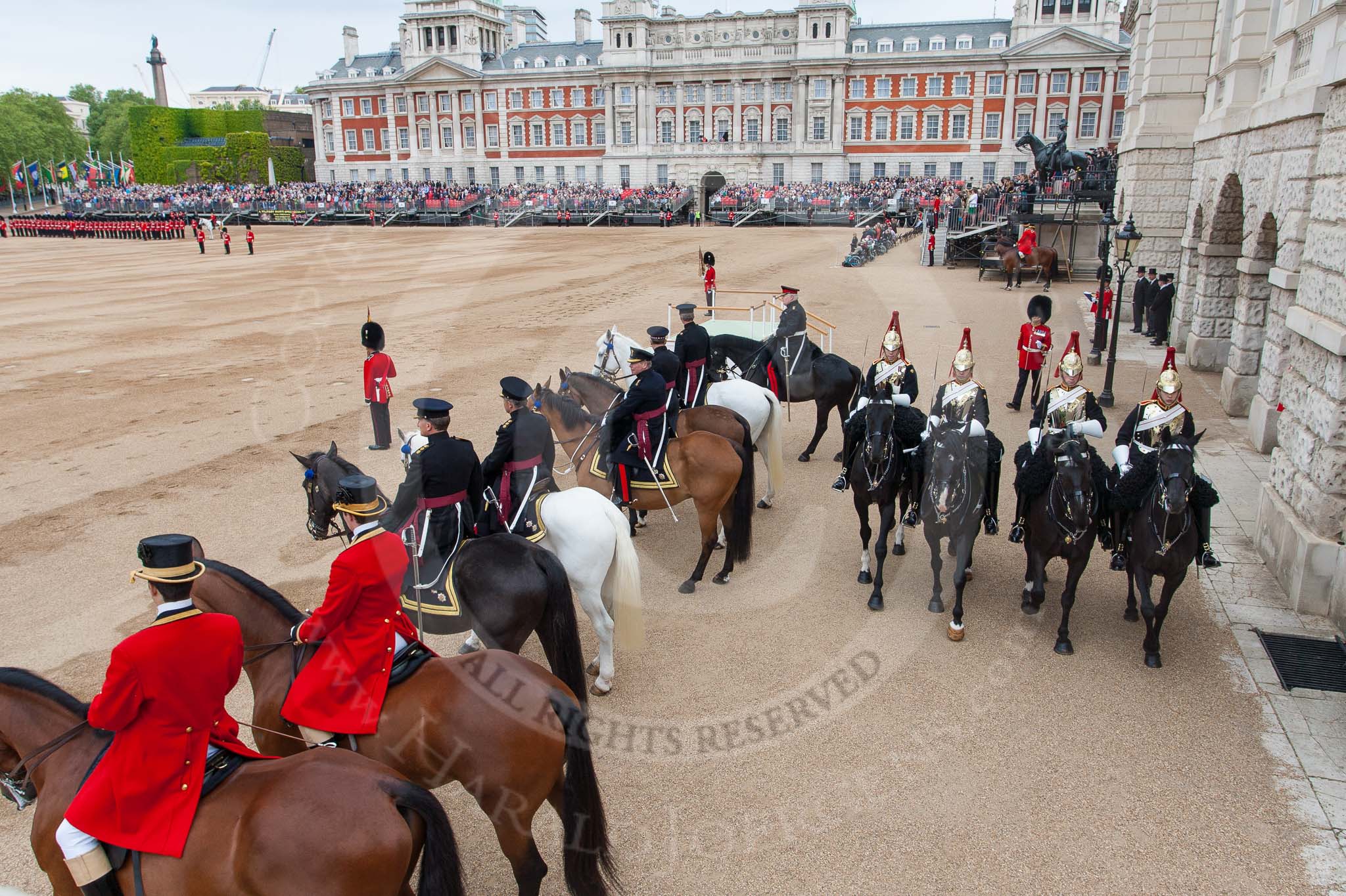 Major General's Review 2013: The scene before  the Inspection of the Line..
Horse Guards Parade, Westminster,
London SW1,

United Kingdom,
on 01 June 2013 at 11:02, image #285