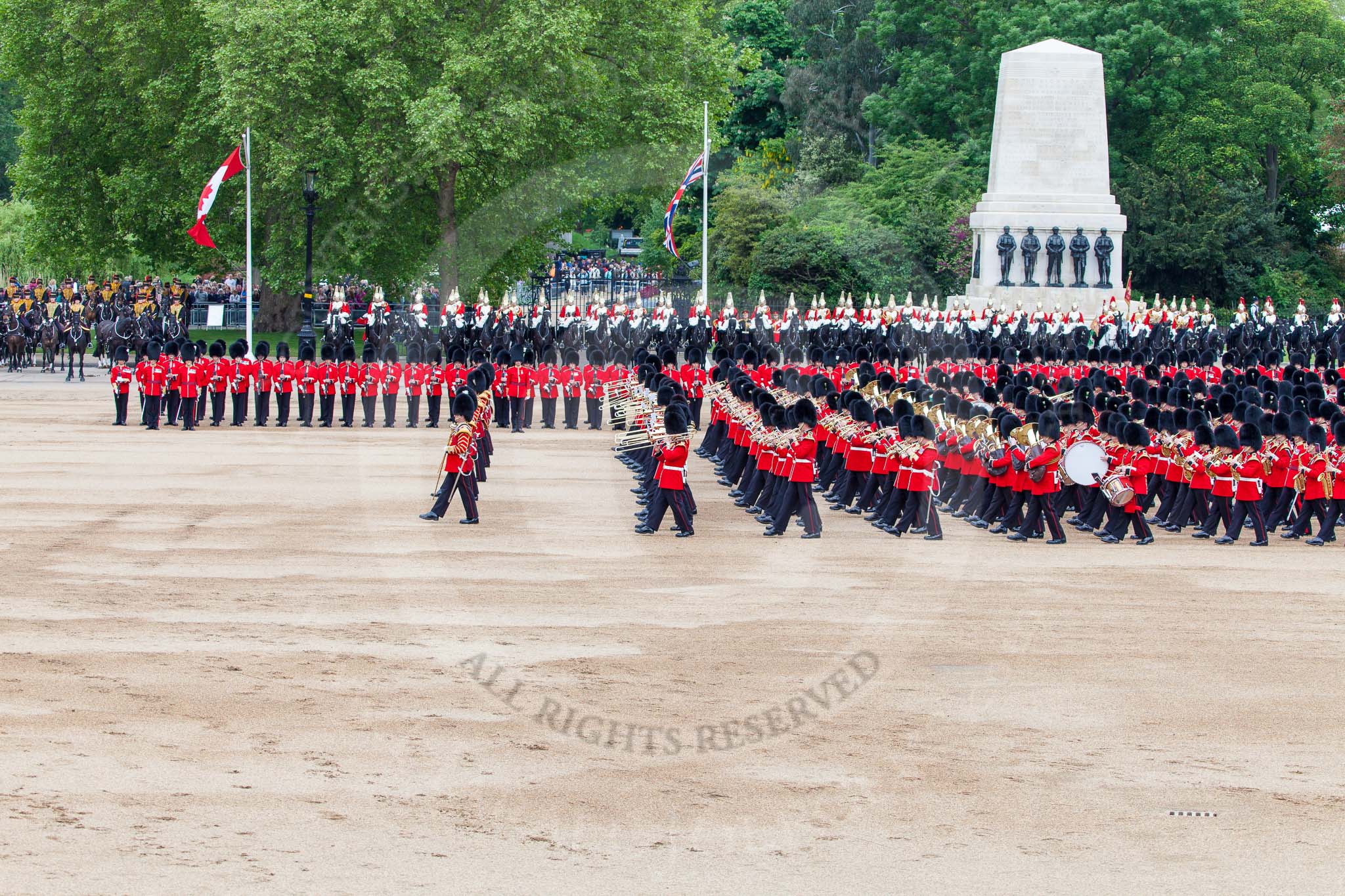 Major General's Review 2013: The five Drum Majors leading the Massed Bands as they are playing the Grenadiers Slow March..
Horse Guards Parade, Westminster,
London SW1,

United Kingdom,
on 01 June 2013 at 11:23, image #422