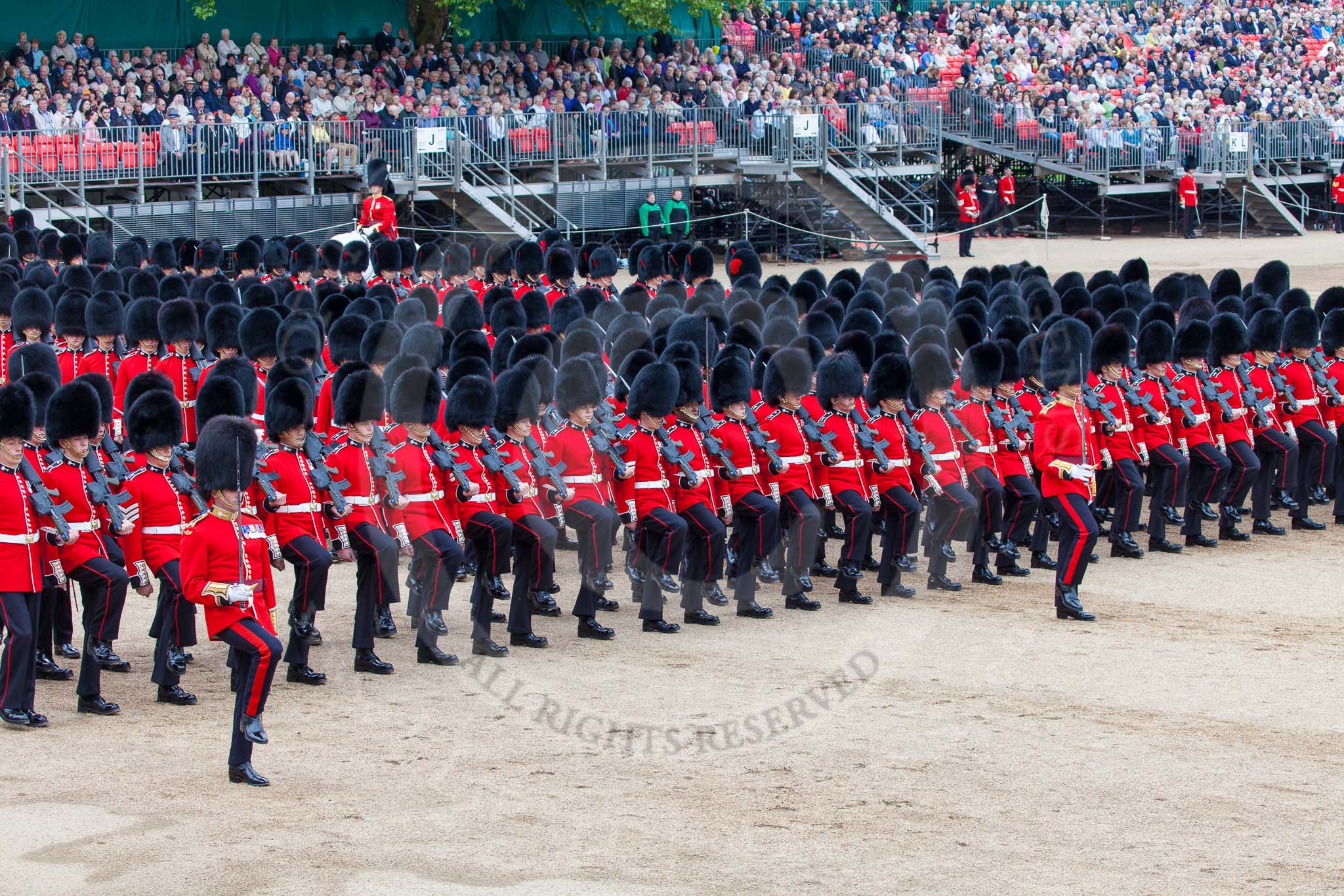Major General's Review 2013: The March Past in Slow Time-Welsh Guards..
Horse Guards Parade, Westminster,
London SW1,

United Kingdom,
on 01 June 2013 at 11:34, image #493