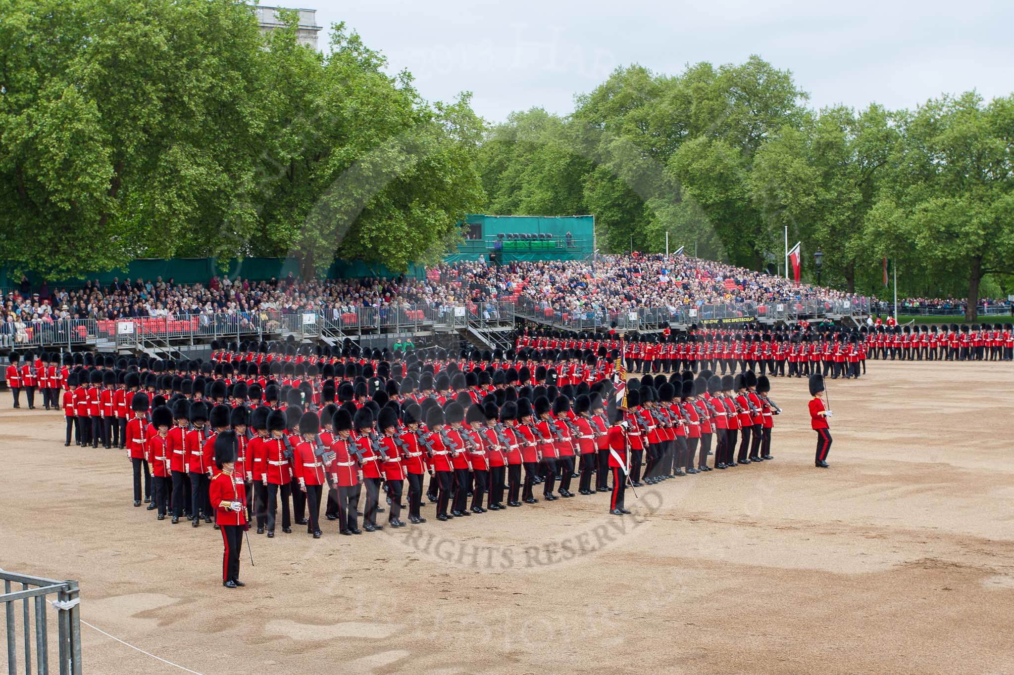 Major General's Review 2013: The March Past in Slow Time - the Ensign, Second Lieutenant Joel Dinwiddle, in front of No. 1 Guard, the Escort to the Colour..
Horse Guards Parade, Westminster,
London SW1,

United Kingdom,
on 01 June 2013 at 11:33, image #484