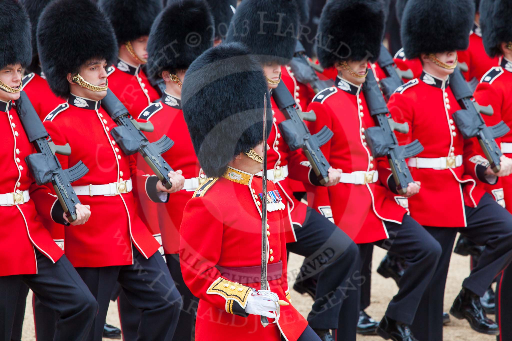 Major General's Review 2013: The March Past in Slow Time-No.5 Guard, F Comapny Scouts Guards..
Horse Guards Parade, Westminster,
London SW1,

United Kingdom,
on 01 June 2013 at 11:35, image #503