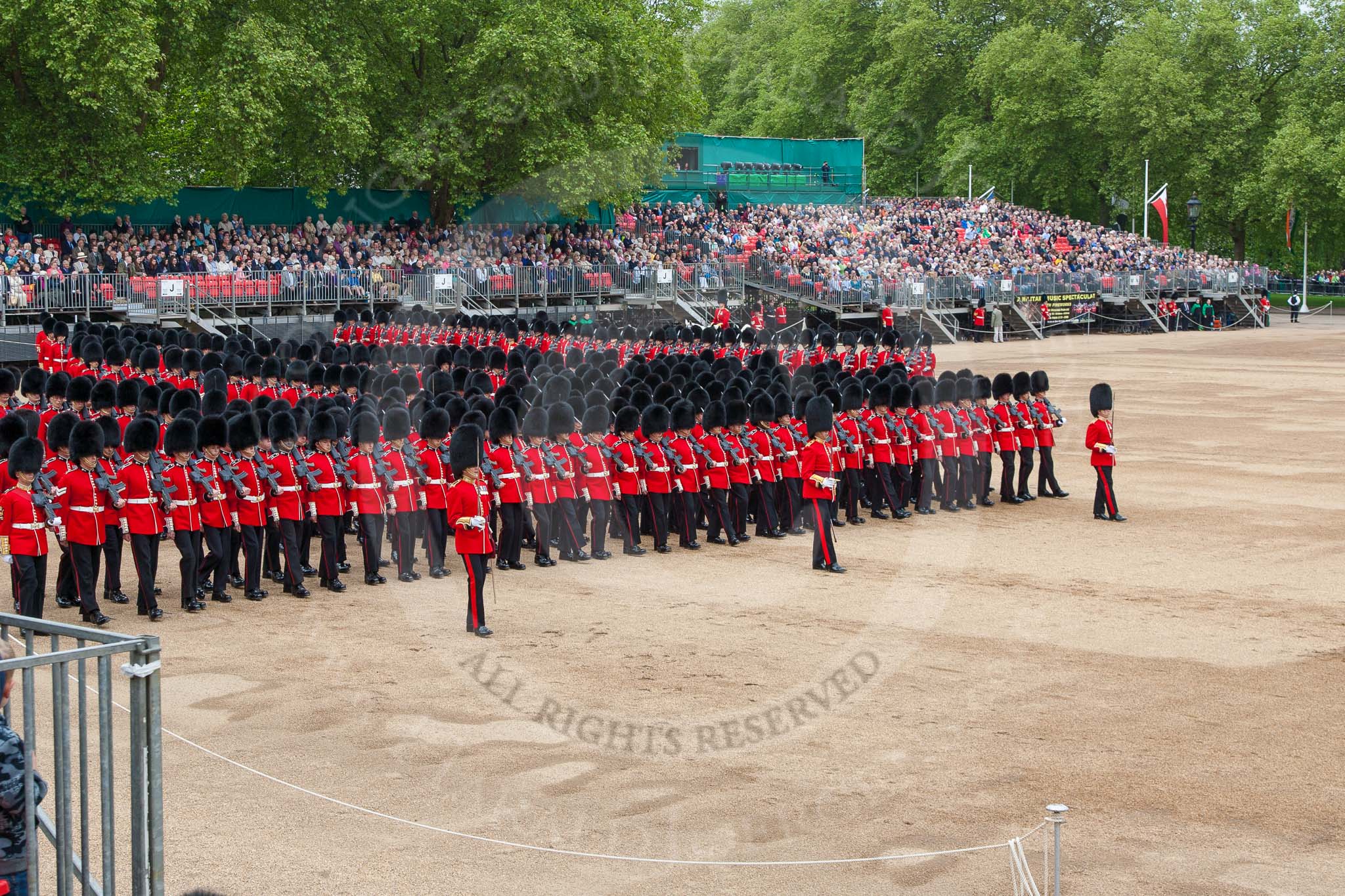 Major General's Review 2013: The March Past in Slow Time-Welsh Guards..
Horse Guards Parade, Westminster,
London SW1,

United Kingdom,
on 01 June 2013 at 11:34, image #489