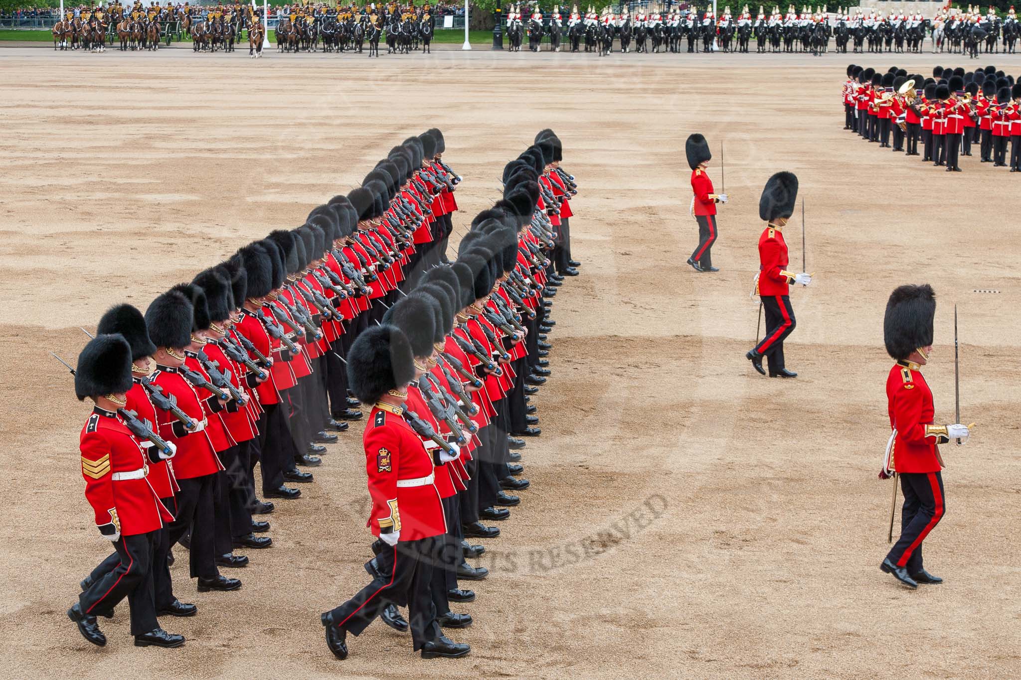 Major General's Review 2013: The March Past in Slow Time-Welsh Guards..
Horse Guards Parade, Westminster,
London SW1,

United Kingdom,
on 01 June 2013 at 11:35, image #499