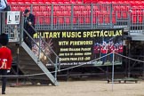 Advertising 'Beating Retreat' on the grandstands around Horse Guards Parade