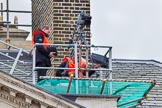 Major General's Review 2013: A BBC/SIS camera next to the chimney on the roof of the Cabinet Office..
Horse Guards Parade, Westminster,
London SW1,

United Kingdom,
on 01 June 2013 at 09:46, image #13