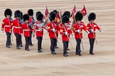 Major General's Review 2013: The 'Keepers of the Ground', guardsmen bearing marker flags for their respective regiments,march on to Horse Guards Parade..
Horse Guards Parade, Westminster,
London SW1,

United Kingdom,
on 01 June 2013 at 09:54, image #20