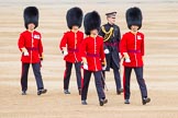 Major General's Review 2013: In the back-Major J A Hughes and Second Lieutenant P M Prys-Roberts, No. 5 Guard, F Company Scots Guards  and unknown Captain. At the front Major J M Young and Secound Lieutenant D R Welham..
Horse Guards Parade, Westminster,
London SW1,

United Kingdom,
on 01 June 2013 at 10:01, image #25