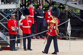 Major General's Review 2013: Senior Drum Major Matthew Betts, Grenadier Guards, leading the Band of the Coldstream Guards..
Horse Guards Parade, Westminster,
London SW1,

United Kingdom,
on 01 June 2013 at 10:14, image #48