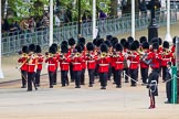 Major General's Review 2013: Drum Major Tony Taylor, Coldstream Guards, leading the second band to arrive at Horse Guards Parade, the Band of the Irish Guards..
Horse Guards Parade, Westminster,
London SW1,

United Kingdom,
on 01 June 2013 at 10:15, image #53