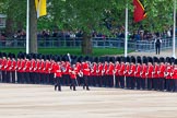 Major General's Review 2013: Colour Sergeant R J Heath, carrying the Colour and two sentries marching to their position on Horse Guards Parade..
Horse Guards Parade, Westminster,
London SW1,

United Kingdom,
on 01 June 2013 at 10:30, image #112