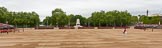 Major General's Review 2013: A wide angle overview of Horse Guards Parade - from left to right, No. 1 to No. 7 Guard. Behind No. 1 Guard St. James's Park Lake, behind No. 3 Guard the Guards Memorial..
Horse Guards Parade, Westminster,
London SW1,

United Kingdom,
on 01 June 2013 at 10:35, image #149