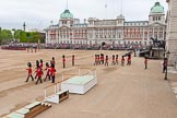 Major General's Review 2013: The eighteen officers, three for each Guard, that had been marching towards Horse Guards Arch before are now about to take post in front of their respective Guards..
Horse Guards Parade, Westminster,
London SW1,

United Kingdom,
on 01 June 2013 at 10:36, image #152