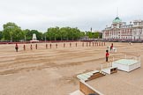 Major General's Review 2013: The officers marching back to their troops. Riding on the left is the Major of the Parade, and the Adjutant on the right. Behind them the Field Officer..
Horse Guards Parade, Westminster,
London SW1,

United Kingdom,
on 01 June 2013 at 10:41, image #169