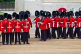 Major General's Review 2013: No. 3 Guard, 1st Battalion Welsh Guards, is opening a gap in the line for members of the Royal Family to arrive..
Horse Guards Parade, Westminster,
London SW1,

United Kingdom,
on 01 June 2013 at 10:43, image #183