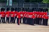 Major General's Review 2013: No. 3 Guard, 1st Battalion Welsh Guards, is opening a gap in the line for members of the Royal Family to arrive..
Horse Guards Parade, Westminster,
London SW1,

United Kingdom,
on 01 June 2013 at 10:43, image #184