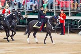 Major General's Review 2013: Leading the Royal Procession from The Mall onto Horse Guards Parade - Brigade Major Household Division Lieutenant Colonel Simon Soskin, Grenadier Guards, followed by four Troopers of The Life Guards..
Horse Guards Parade, Westminster,
London SW1,

United Kingdom,
on 01 June 2013 at 10:56, image #222