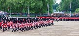 Major General's Review 2013: The Massed Band Troop - the final stages of the countermarch. The Lone Drummer, in the top right of the image, has broken away, and is marching to the right of No. 1 Guard..
Horse Guards Parade, Westminster,
London SW1,

United Kingdom,
on 01 June 2013 at 11:12, image #341