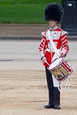Major General's Review 2013: The "Lone Drummer", Lance Corporal Christopher Rees, starts playing the Drummer's Call..
Horse Guards Parade, Westminster,
London SW1,

United Kingdom,
on 01 June 2013 at 11:14, image #358