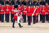 Major General's Review 2013: The "Lone Drummer", Lance Corporal Christopher Rees,  marches forward to re-join the band..
Horse Guards Parade, Westminster,
London SW1,

United Kingdom,
on 01 June 2013 at 11:14, image #362