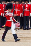 Major General's Review 2013: The "Lone Drummer", Lance Corporal Christopher Rees,  marches forward to re-join the band..
Horse Guards Parade, Westminster,
London SW1,

United Kingdom,
on 01 June 2013 at 11:14, image #363