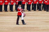 Major General's Review 2013: The "Lone Drummer", Lance Corporal Christopher Rees,  marches forward to re-join the band..
Horse Guards Parade, Westminster,
London SW1,

United Kingdom,
on 01 June 2013 at 11:14, image #364