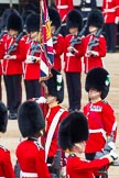 Major General's Review 2013: The Ensign, Second Lieutenant Joel Dinwiddle, in posession of the Colour, turns around to No. 1 Guard, now the Escort to the Colour..
Horse Guards Parade, Westminster,
London SW1,

United Kingdom,
on 01 June 2013 at 11:20, image #408