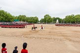 Major General's Review 2013: The Field Officer in Brigade Waiting, Lieutenant Colonel Dino Bossi, Welsh Guards, and the Major of the Parade, Major H G C Bettinson, Welsh Guards, leading the March Past..
Horse Guards Parade, Westminster,
London SW1,

United Kingdom,
on 01 June 2013 at 11:32, image #480
