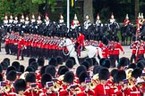 Major General's Review 2013: No. 1 Guard (Escort for the Colour),1st Battalion Welsh Guards, at the beginning of the March Past in Quick Time..
Horse Guards Parade, Westminster,
London SW1,

United Kingdom,
on 01 June 2013 at 11:39, image #522