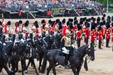 Major General's Review 2013: The Third and Forth Divisions of the Sovereign's Escort, The Blues and Royals, during the Ride Past..
Horse Guards Parade, Westminster,
London SW1,

United Kingdom,
on 01 June 2013 at 11:53, image #629